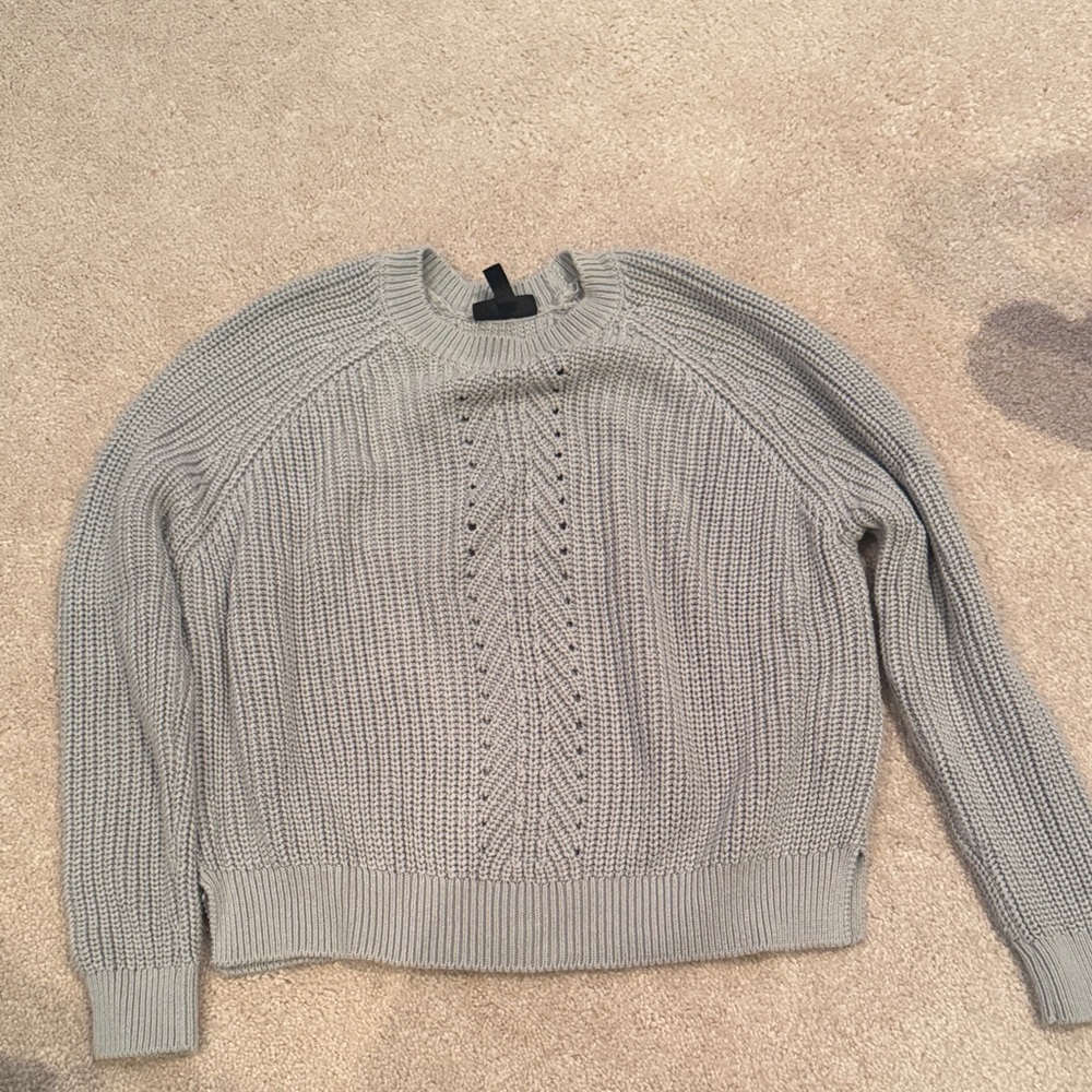 Topshop Light Gray Knit Sweater